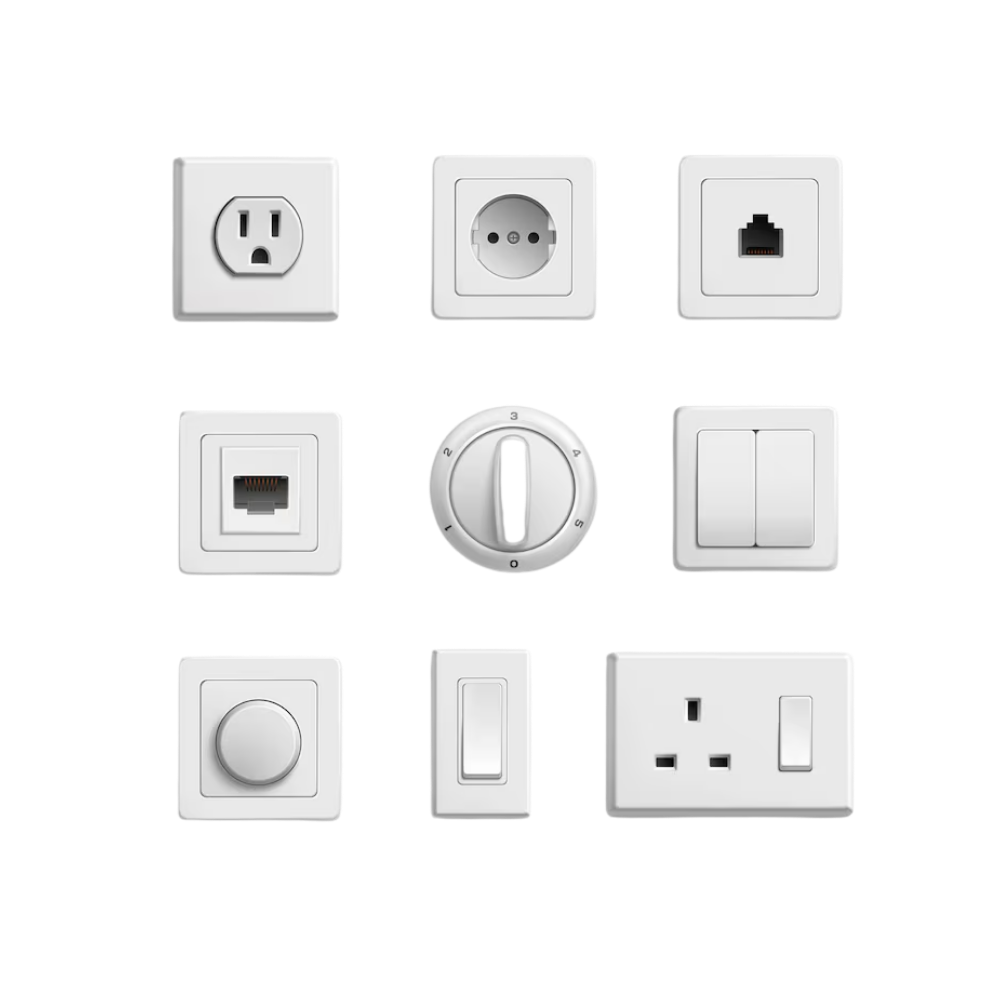 Switches & Sockets supplied by ROYAT